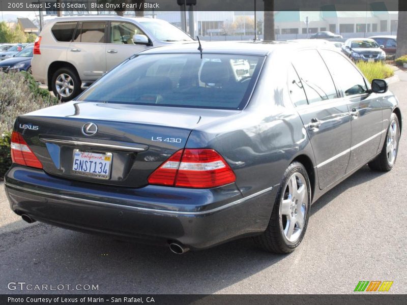 Blue Onyx Pearl / Black 2005 Lexus LS 430 Sedan