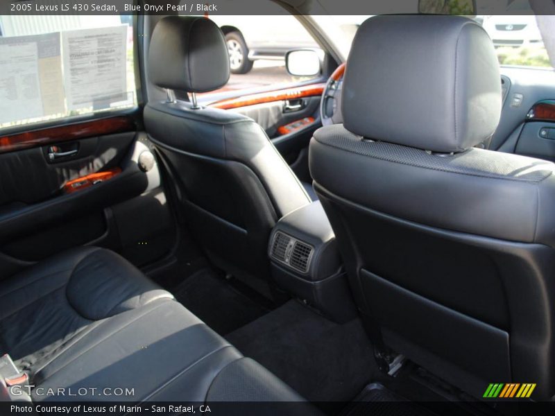 Blue Onyx Pearl / Black 2005 Lexus LS 430 Sedan