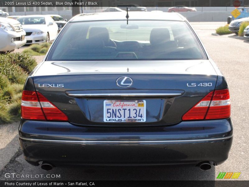 Blue Onyx Pearl / Black 2005 Lexus LS 430 Sedan