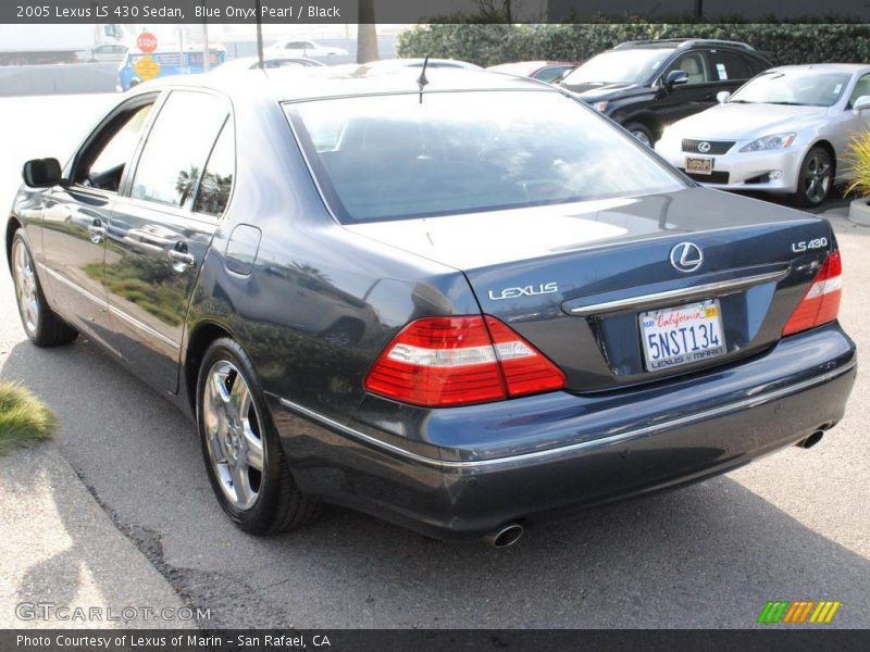 Blue Onyx Pearl / Black 2005 Lexus LS 430 Sedan