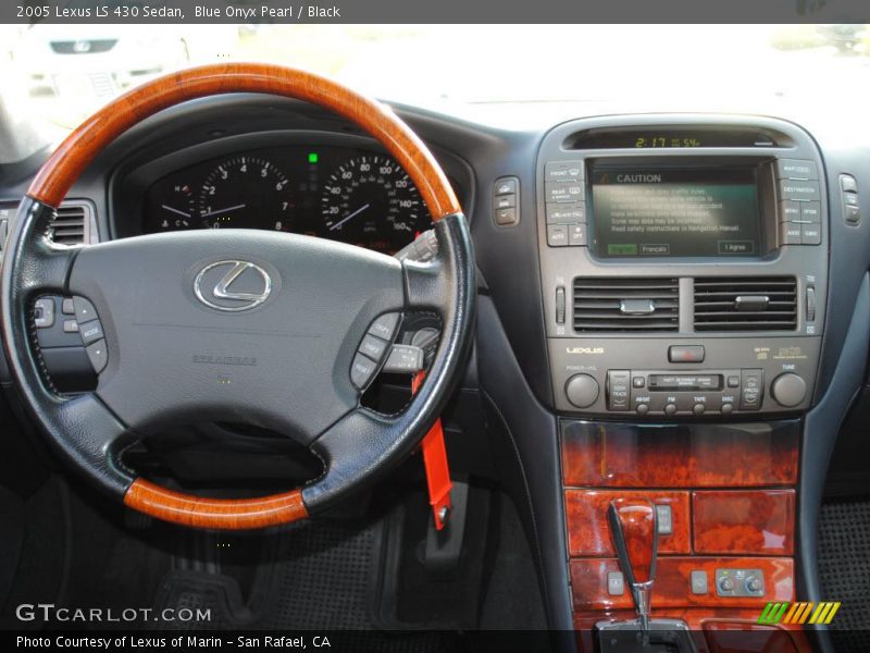 Blue Onyx Pearl / Black 2005 Lexus LS 430 Sedan