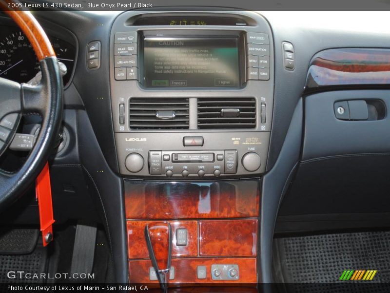 Blue Onyx Pearl / Black 2005 Lexus LS 430 Sedan