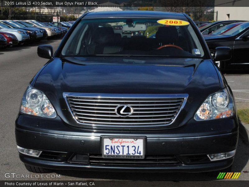 Blue Onyx Pearl / Black 2005 Lexus LS 430 Sedan