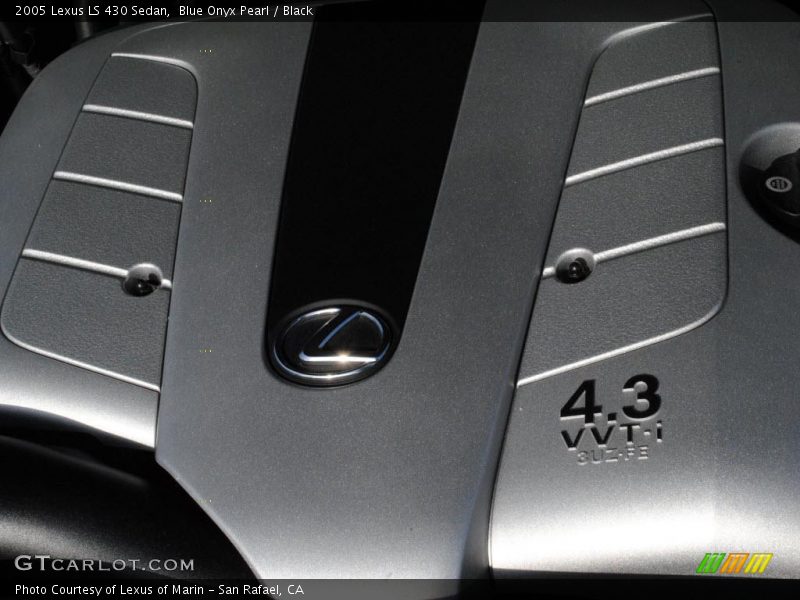 Blue Onyx Pearl / Black 2005 Lexus LS 430 Sedan