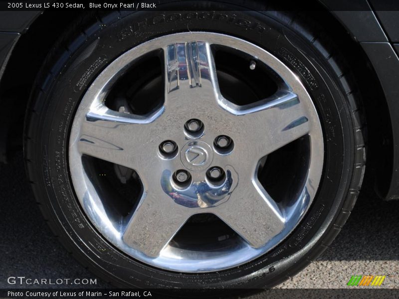Blue Onyx Pearl / Black 2005 Lexus LS 430 Sedan