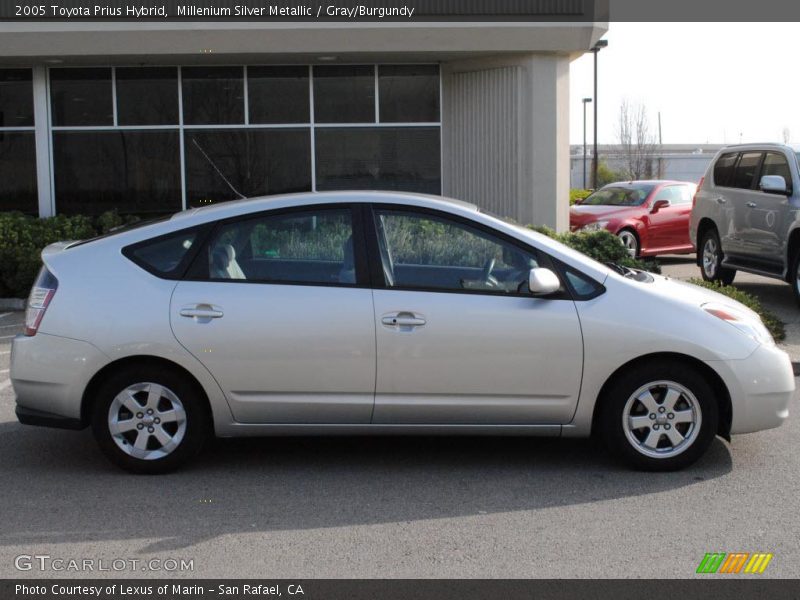 Millenium Silver Metallic / Gray/Burgundy 2005 Toyota Prius Hybrid