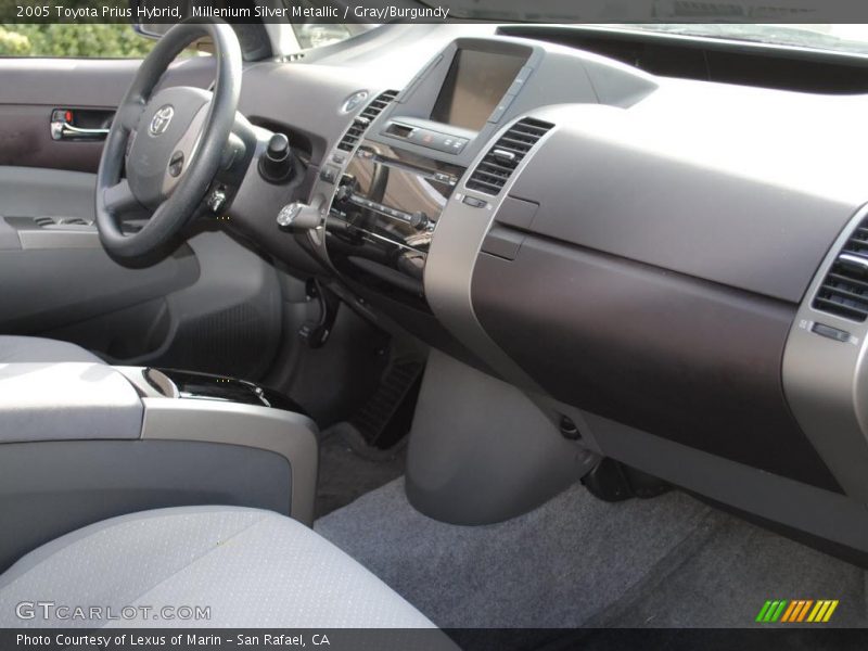 Millenium Silver Metallic / Gray/Burgundy 2005 Toyota Prius Hybrid