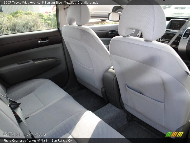 Millenium Silver Metallic / Gray/Burgundy 2005 Toyota Prius Hybrid
