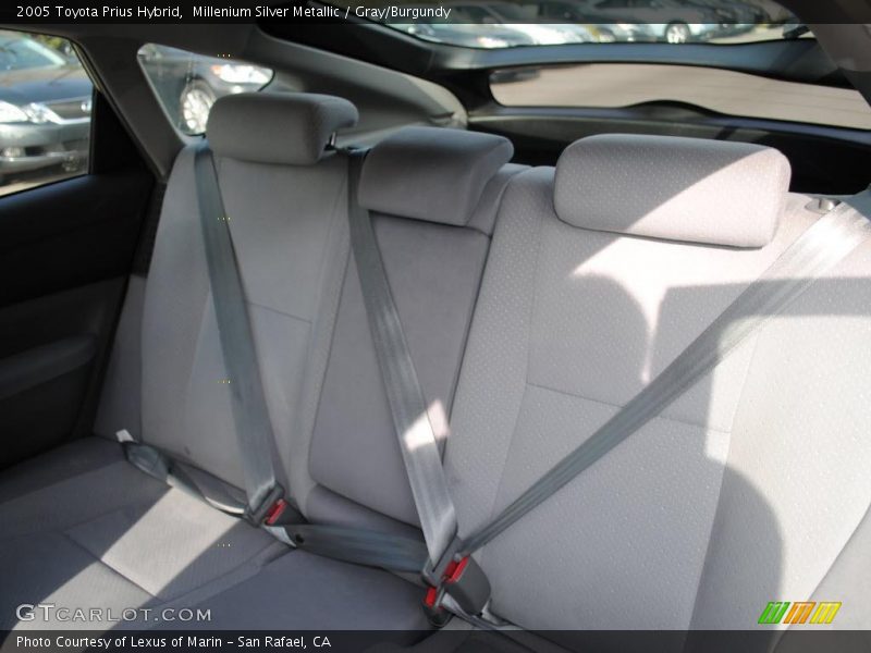 Millenium Silver Metallic / Gray/Burgundy 2005 Toyota Prius Hybrid