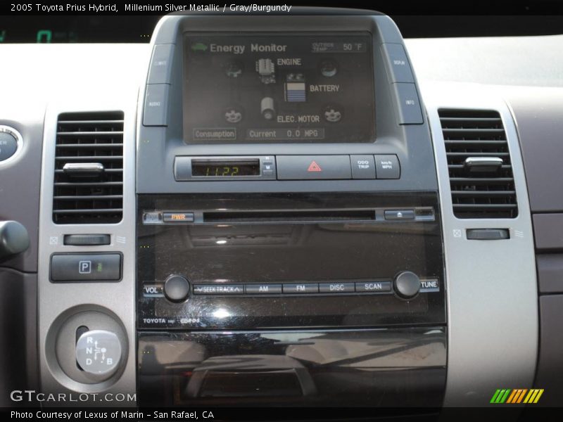 Millenium Silver Metallic / Gray/Burgundy 2005 Toyota Prius Hybrid