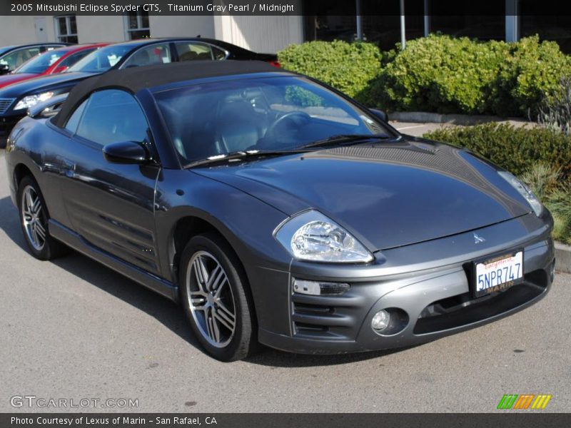 Titanium Gray Pearl / Midnight 2005 Mitsubishi Eclipse Spyder GTS