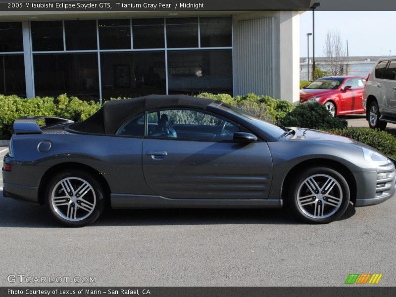 Titanium Gray Pearl / Midnight 2005 Mitsubishi Eclipse Spyder GTS