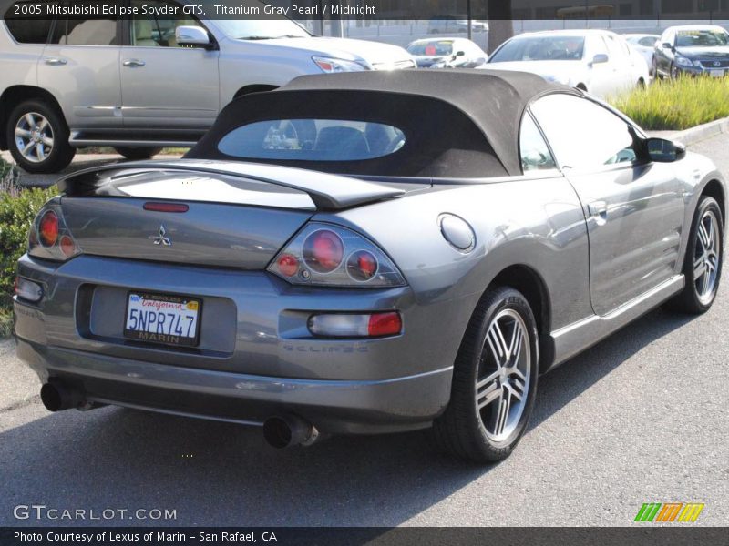 Titanium Gray Pearl / Midnight 2005 Mitsubishi Eclipse Spyder GTS