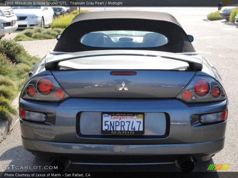 Titanium Gray Pearl / Midnight 2005 Mitsubishi Eclipse Spyder GTS