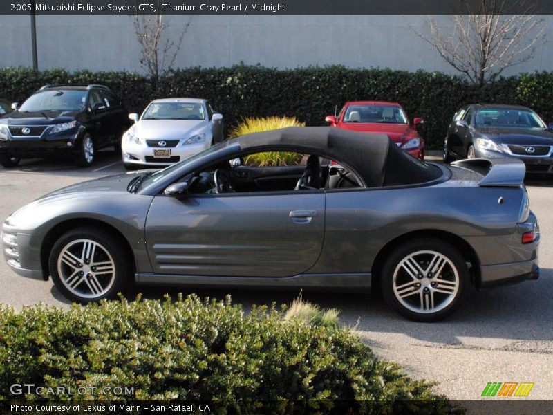Titanium Gray Pearl / Midnight 2005 Mitsubishi Eclipse Spyder GTS