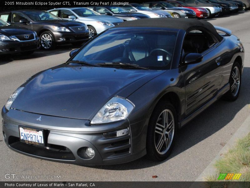 Titanium Gray Pearl / Midnight 2005 Mitsubishi Eclipse Spyder GTS