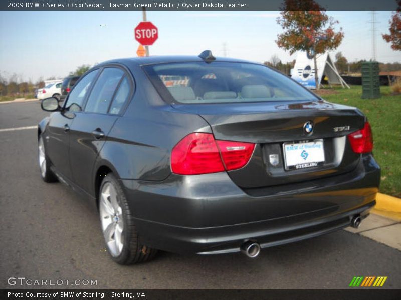 Tasman Green Metallic / Oyster Dakota Leather 2009 BMW 3 Series 335xi Sedan