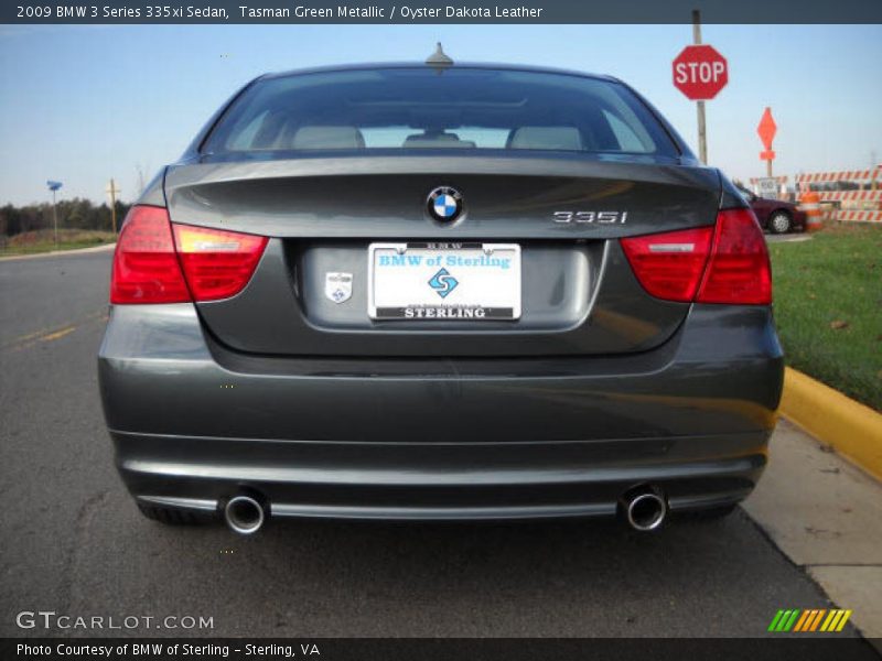 Tasman Green Metallic / Oyster Dakota Leather 2009 BMW 3 Series 335xi Sedan