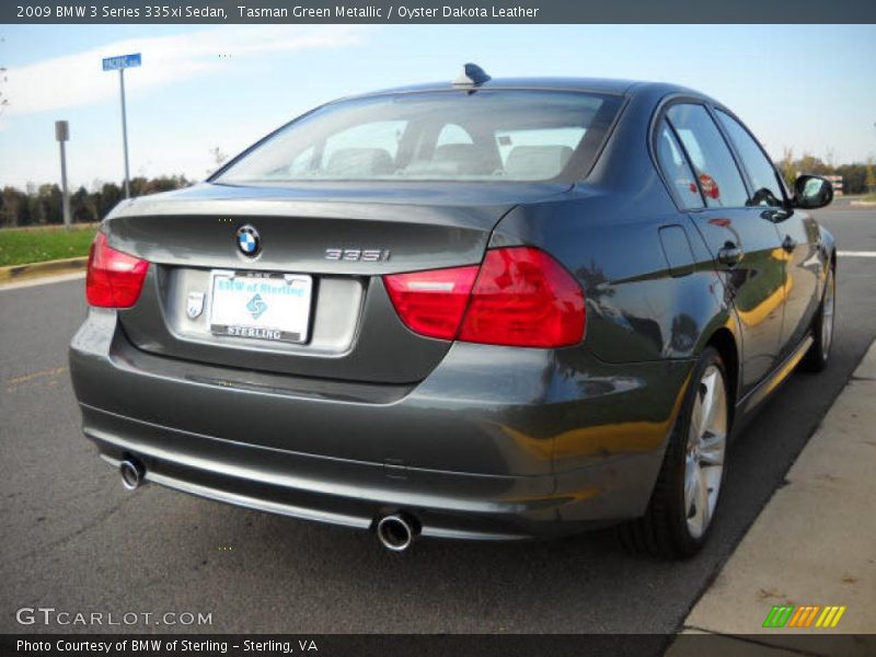 Tasman Green Metallic / Oyster Dakota Leather 2009 BMW 3 Series 335xi Sedan