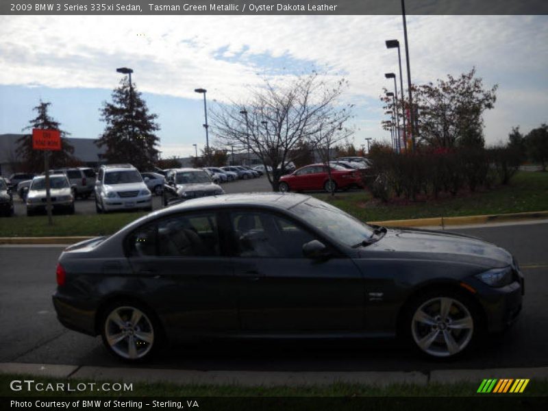 Tasman Green Metallic / Oyster Dakota Leather 2009 BMW 3 Series 335xi Sedan
