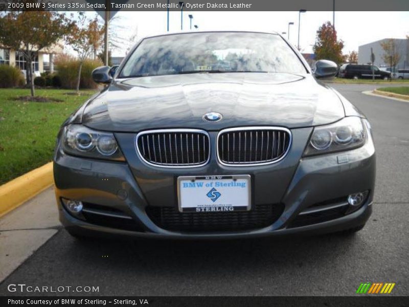 Tasman Green Metallic / Oyster Dakota Leather 2009 BMW 3 Series 335xi Sedan