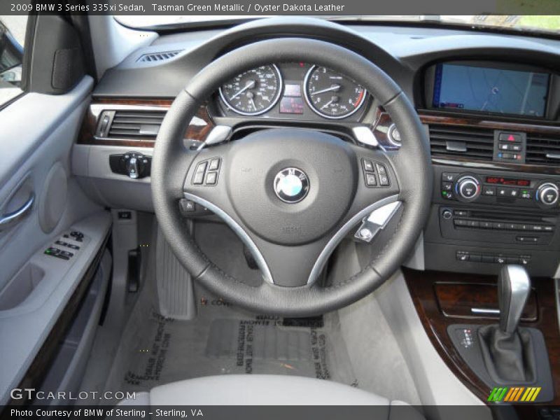 Tasman Green Metallic / Oyster Dakota Leather 2009 BMW 3 Series 335xi Sedan