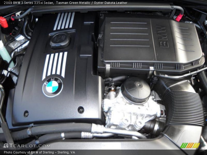 Tasman Green Metallic / Oyster Dakota Leather 2009 BMW 3 Series 335xi Sedan