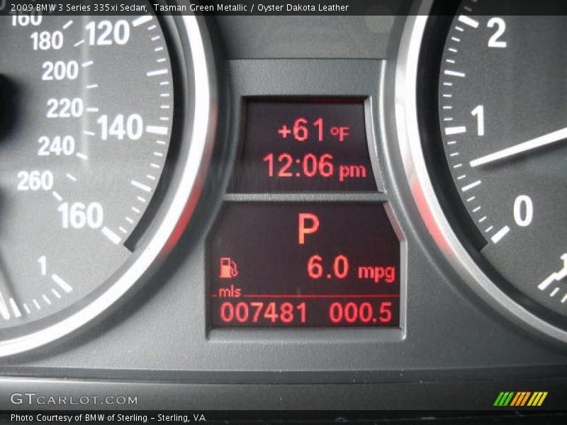 Tasman Green Metallic / Oyster Dakota Leather 2009 BMW 3 Series 335xi Sedan