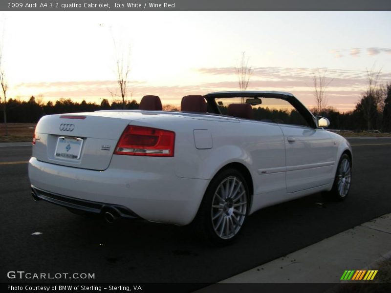 Ibis White / Wine Red 2009 Audi A4 3.2 quattro Cabriolet