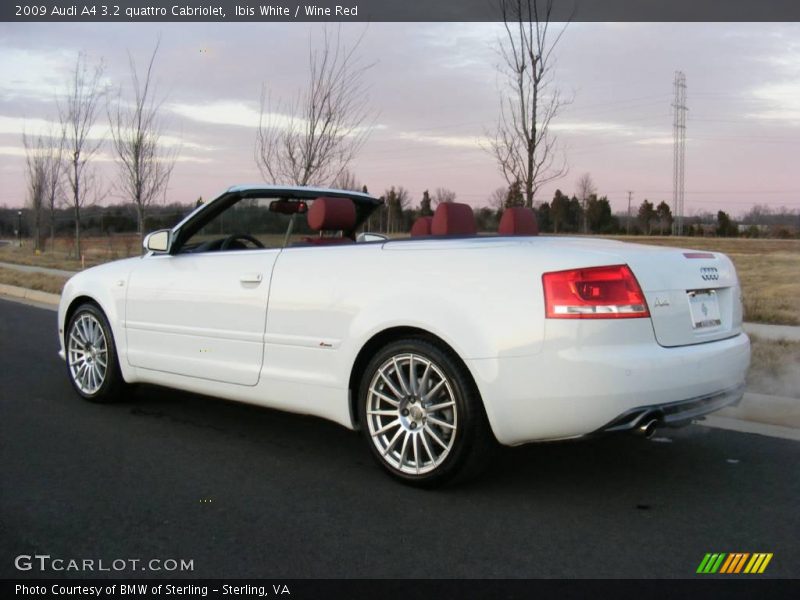 Ibis White / Wine Red 2009 Audi A4 3.2 quattro Cabriolet