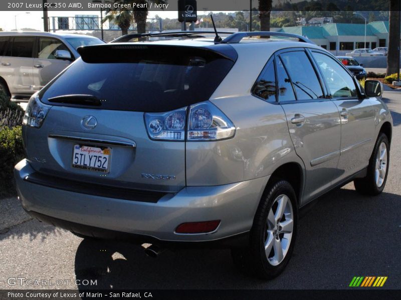Bamboo Green Pearl / Ivory 2007 Lexus RX 350 AWD