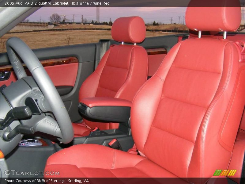 Ibis White / Wine Red 2009 Audi A4 3.2 quattro Cabriolet
