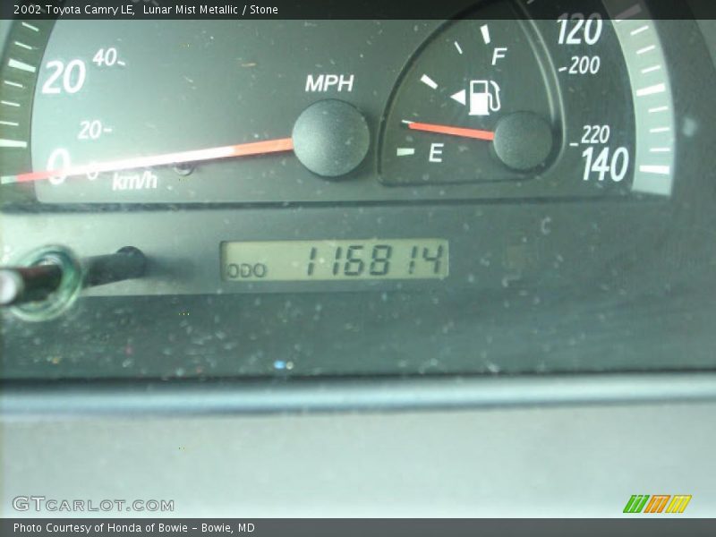Lunar Mist Metallic / Stone 2002 Toyota Camry LE