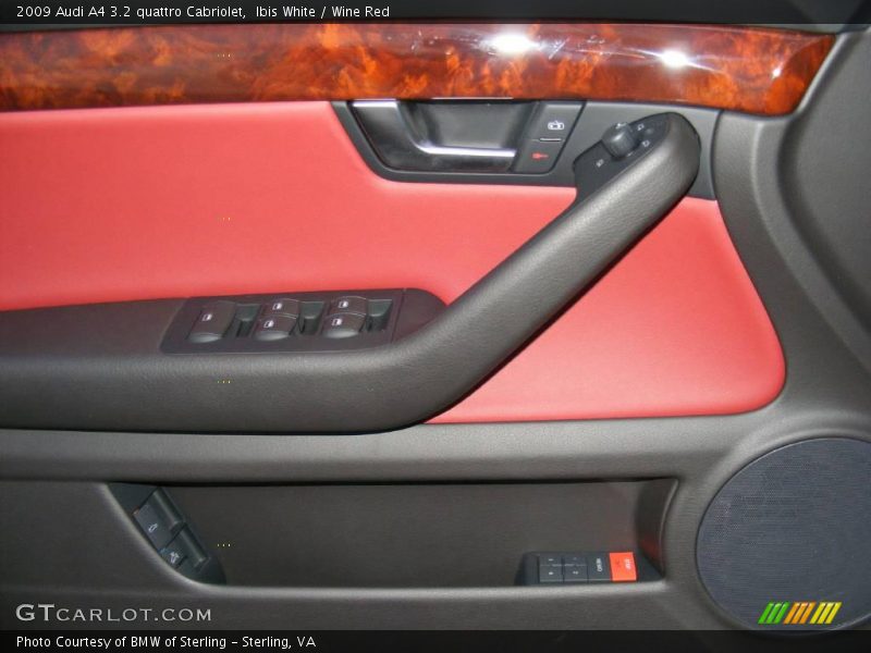 Ibis White / Wine Red 2009 Audi A4 3.2 quattro Cabriolet