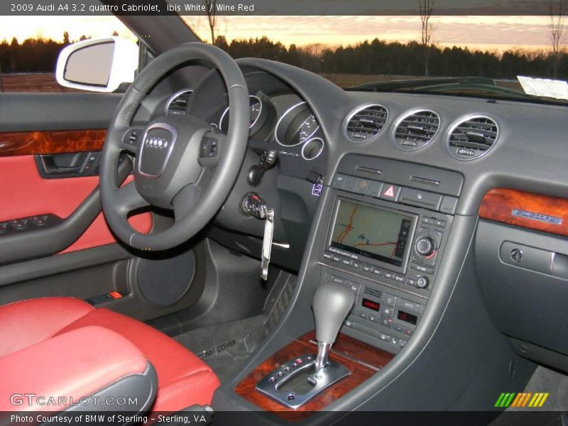 Ibis White / Wine Red 2009 Audi A4 3.2 quattro Cabriolet