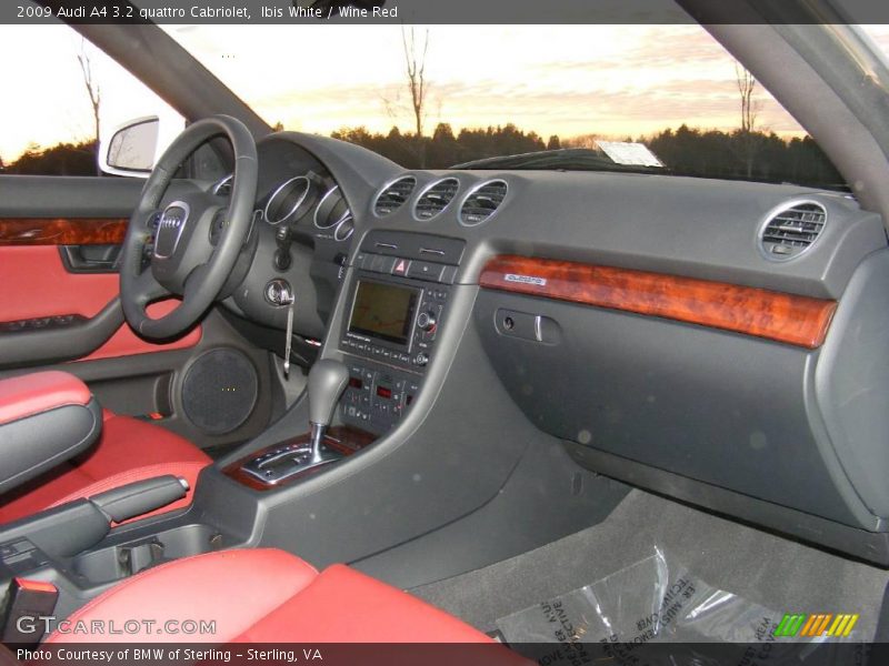 Ibis White / Wine Red 2009 Audi A4 3.2 quattro Cabriolet