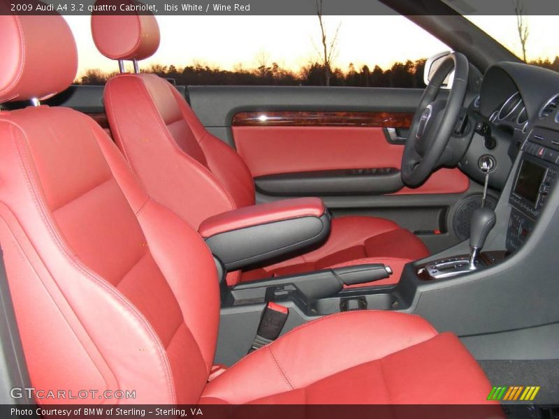 Ibis White / Wine Red 2009 Audi A4 3.2 quattro Cabriolet
