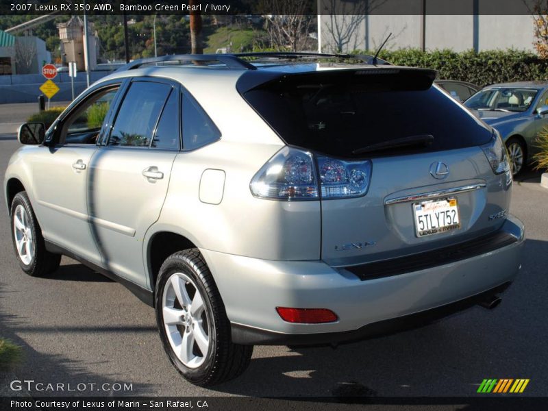 Bamboo Green Pearl / Ivory 2007 Lexus RX 350 AWD