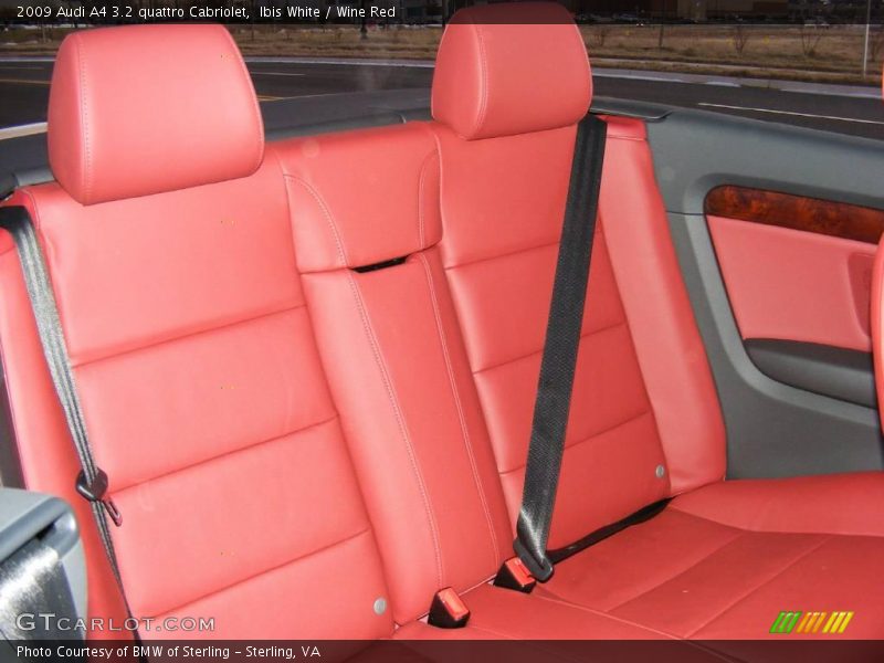 Ibis White / Wine Red 2009 Audi A4 3.2 quattro Cabriolet