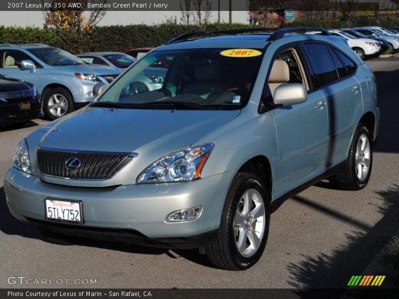 Bamboo Green Pearl / Ivory 2007 Lexus RX 350 AWD