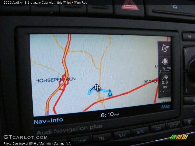 Ibis White / Wine Red 2009 Audi A4 3.2 quattro Cabriolet