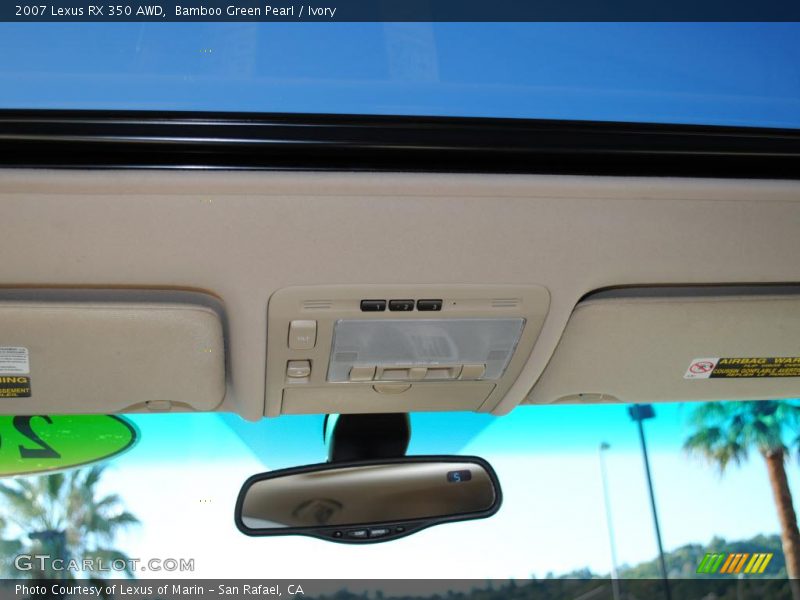 Bamboo Green Pearl / Ivory 2007 Lexus RX 350 AWD