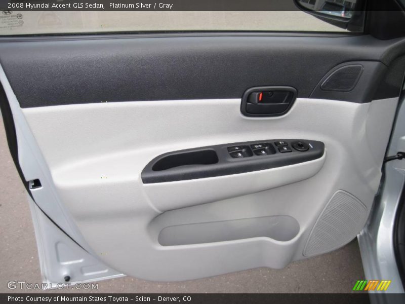 Platinum Silver / Gray 2008 Hyundai Accent GLS Sedan