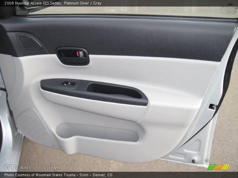 Platinum Silver / Gray 2008 Hyundai Accent GLS Sedan