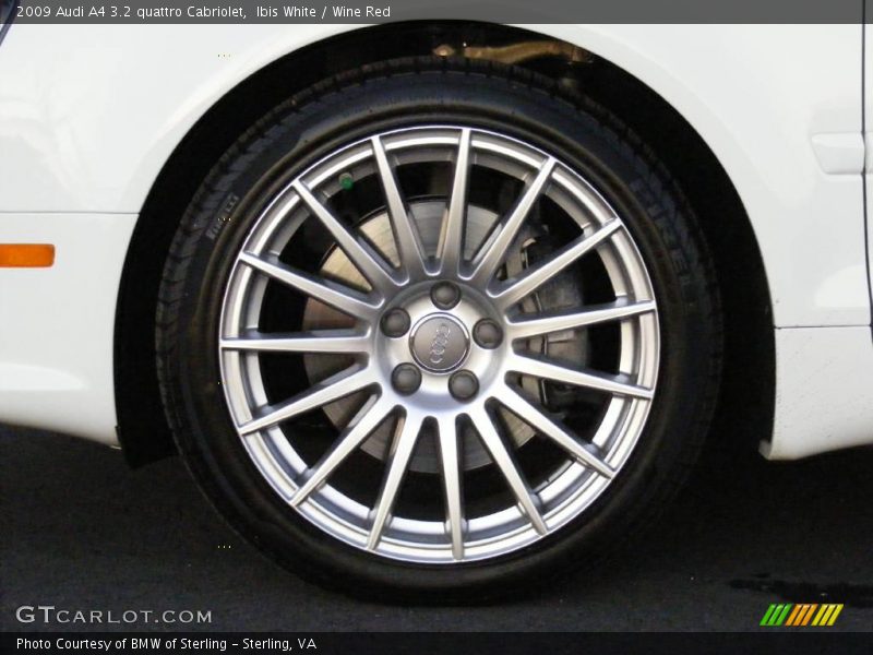 Ibis White / Wine Red 2009 Audi A4 3.2 quattro Cabriolet