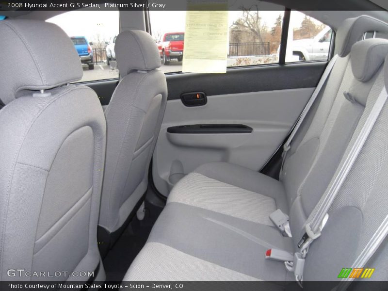 Platinum Silver / Gray 2008 Hyundai Accent GLS Sedan