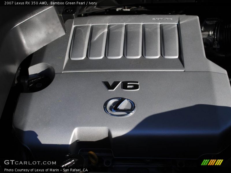 Bamboo Green Pearl / Ivory 2007 Lexus RX 350 AWD