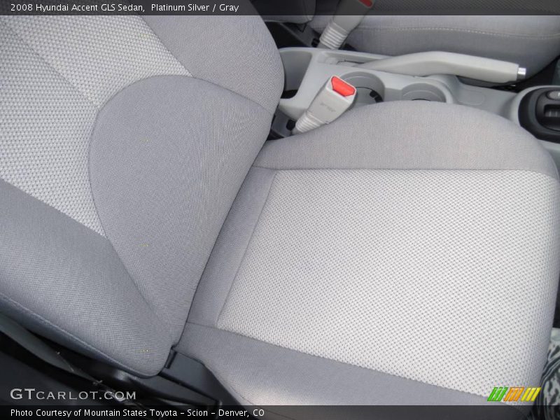 Platinum Silver / Gray 2008 Hyundai Accent GLS Sedan