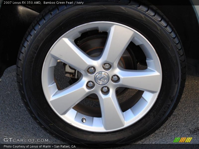 Bamboo Green Pearl / Ivory 2007 Lexus RX 350 AWD
