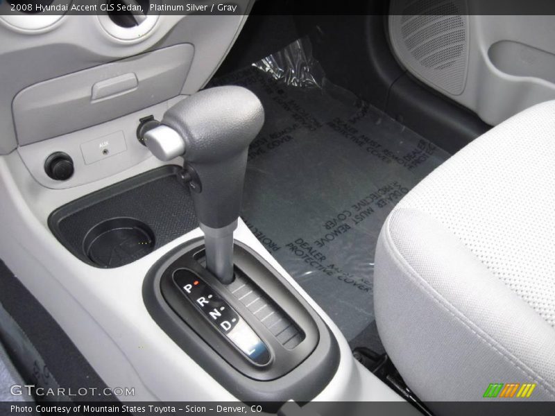 Platinum Silver / Gray 2008 Hyundai Accent GLS Sedan